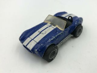 Hot Wheels Blue Classic Cobra Real Riders 1983 Mattel Die Cast Car Hong Kong