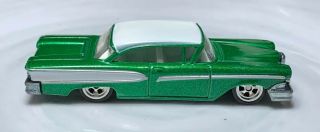 Hot Wheels Larry’s Garage ‘58 Edsel Green 1/64 Real Riders Diecast Loose