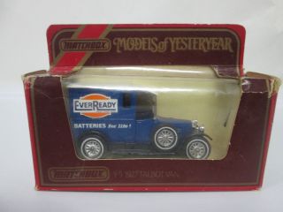 Vintage Matchbox Models Of Yesteryear Y - 5 1927 Ever Ready Talbot Van