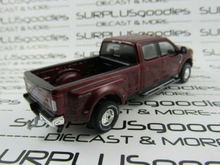 Greenlight 1:64 LOOSE Ruby Red 2019 FORD F - 350 F350 Lariat Dually Pickup Truck 3