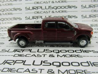 Greenlight 1:64 LOOSE Ruby Red 2019 FORD F - 350 F350 Lariat Dually Pickup Truck 4
