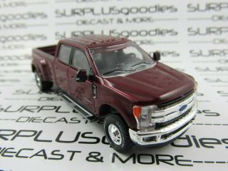 Greenlight 1:64 LOOSE Ruby Red 2019 FORD F - 350 F350 Lariat Dually Pickup Truck 5