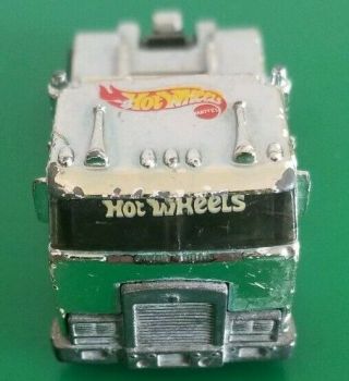 Hot Wheels Big Rig Cabover Semi Truck 1986 Silver Made in Malaysia 5