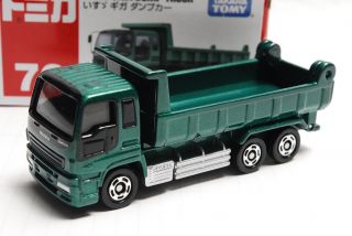 Tomica No.  76 Isuzu Giga Dump Truck Miniture Scale Toy Car "