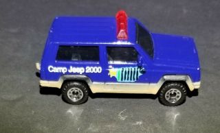 1986 Matchbox Jeep Cherokee 1:56 Camp Jeep 2000