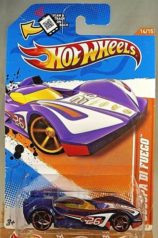 2012 Hot Wheels 79 Track Stars 14/15 Scoopa Di Fuego Purple W/copper Oh5 Spokes