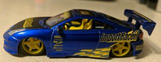 2003 Jada Toys Import Racers Toyota Celica Blue W/ Ur Dusted Tag Made In China