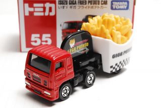 Tomica No.  55 Isuzu Giga Fried Potato Car Miniture Scale Toy Car