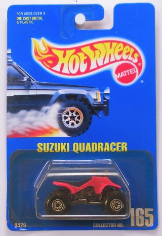 Hot Wheels Blue Card Suzuki Quadracer Collector 165