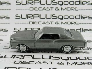 Johnny Lightning 1:64 Scale Loose Collectible Silver 1972 Chevrolet Monte Carlo
