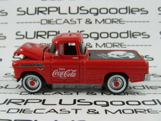 Johnny Lightning 1:64 Scale Loose Red 1955 Chevrolet Cameo Pickup Coca - Cola