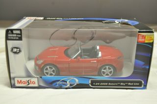 Maisto 1:24 2008 Saturn Sky Red Line In The Box