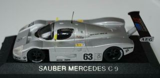 Max Models 1:43 - Sauber Mercedes C9 - Silver 1989 63 Ref 1000