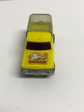 1973 Matchbox Lesney Rolamatics 57 Wild Life Truck in yellow Ranger 3