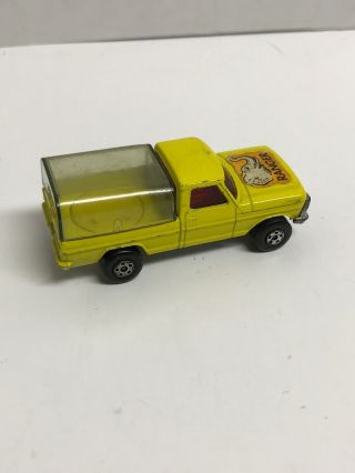 1973 Matchbox Lesney Rolamatics 57 Wild Life Truck in yellow Ranger 4