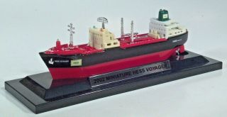 2002 Miniature Hess Voyager 5 " Scale Model Tanker Oil Ship