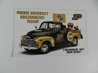 Danbury Purdue University 1953 Chevrolet Pickup Truck Brochure Pamphlet