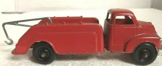 Vintage Gas Fuel Tanker Oil Truck Pressed Steel Toy Made Usa