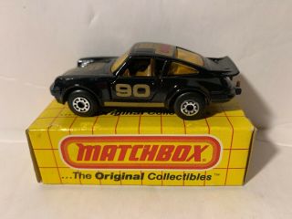 Vintage Matchbox Superfast No 3 Porsche Turbo - Black 90 Rare Item