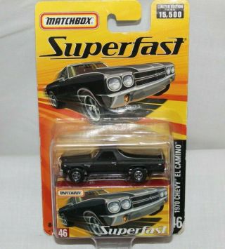 Matchbox Fast 1970 Chevy El Camino 46 Limited Edition (read)