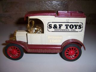 Ertl 1913 Model T Delivery Van " S&f Toys " Coin Bank
