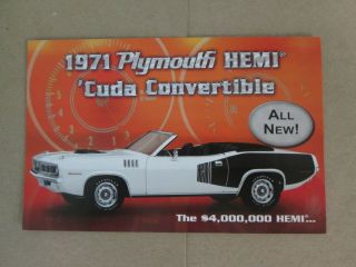 Danbury Brochure 1971 Plymouth Hemi Cuda Convertible