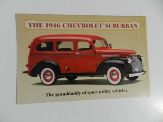 Danbury 1946 Chevrolet Suburban Brochure Pamphlet Mailer