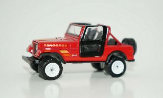 1983 Jeep Cj - 7 Renegade Red Diecast Model Car 1/64 Scale Greenlight Collector