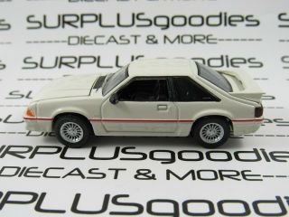 Greenlight 1:64 Scale Loose White 1989 Ford Mustang 5.  0 Foxbody Diorama Car