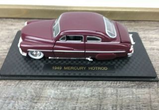 Road Champs 1949 Mercury Hotrod Club 1:43 Scale Maroon Die - Cast Loose