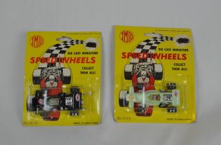 2 Vintage Imco (jmco) Die Cast Miniature Speed Wheels No.  1533 Formula 1 Indy Car