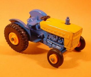 Matchbox Lesney Blue/yellow Ford Tractor 39c - 2 Loose