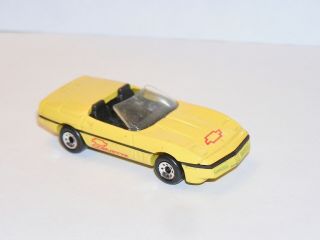 80s Matchbox Car Chevrolet Corvette Yellow Light Special
