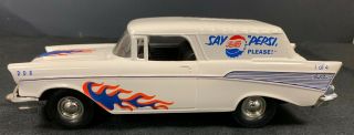 1957 Chevy American Classic Car/truck Die Cast Bank,  Key Pepsi