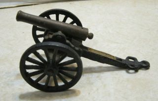 Small 4 1/2 " X 2 1/4 " Foo G1/1 Cast Iron & Brass Cannon Cumberland Gab Gg183