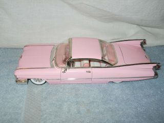 1959 Cadillac Coupe Deville Pink 1/24 Diecast Car Model By Jada No Box