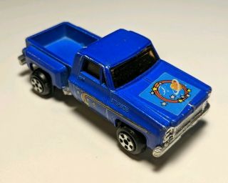 Vintage Unbranded Chevy C - 10 Stepside Pickup Truck Blue 1/64 Chevrolet Diecast