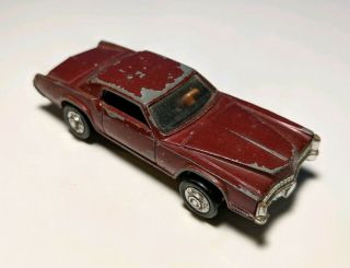 Vintage Playart Cadillac Eldorado Dark Red 1/64 Diecast Vhtf
