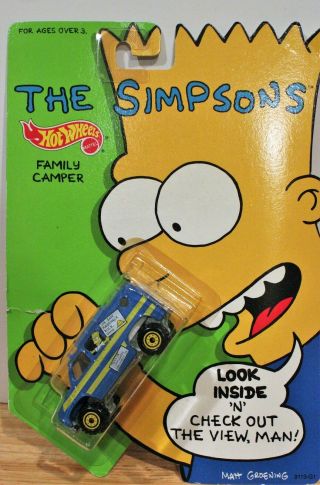 Hot Wheels The Simpsons Family Camper 1990.  Scale 1:64