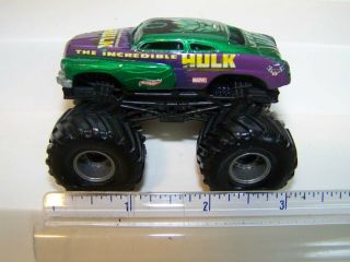 Rare - - Htf - - Monster Jam Truck " Hulk " 1/64 Scale - Small Hubs
