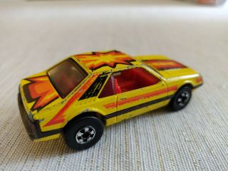 Hot Wheels 1979 Yellow Turbo Mustang Hong Kong 2