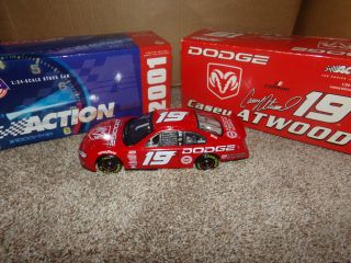 1/24 Casey Atwood 19 Dodge 2001 Action Nascar Diecast