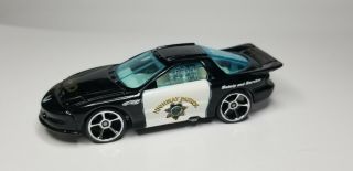 Hot Wheels Pontiac Iroc Firebird - Chp California Highway Patrol Black & White