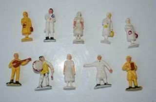 10 X Assorted Figures - Medical / Musical Band Etc