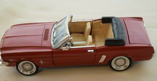 Die Cast 1964 1/2 Red Mustang Convertible,  1:24 Scale,  Ss7711,  Sunshine Toys