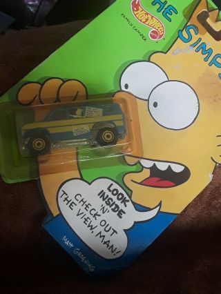 1:64 THE SIMPSONS HOT WHEELS 1990 BLUE FAMILY CAMPER/ PACKAGE 3