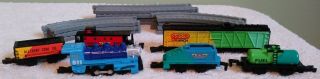 Micro Machines Power Sounds Steam Train Set Galoob Engine Track Cars