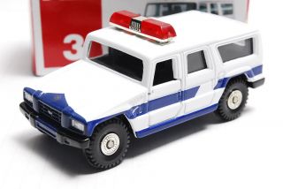 Tomica No.  3 Toyata Megacruiser Patrol Car 1/66 Scale Toy Car
