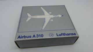Schabak 1:600 Airplane 903/1b Lufthansa German Airbus A310 Plane Retro Herpa Mib