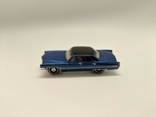 Matchbox 1:64 Scale Loose 1969 Blue Cadillac Sedan Deville With Rubber Tires